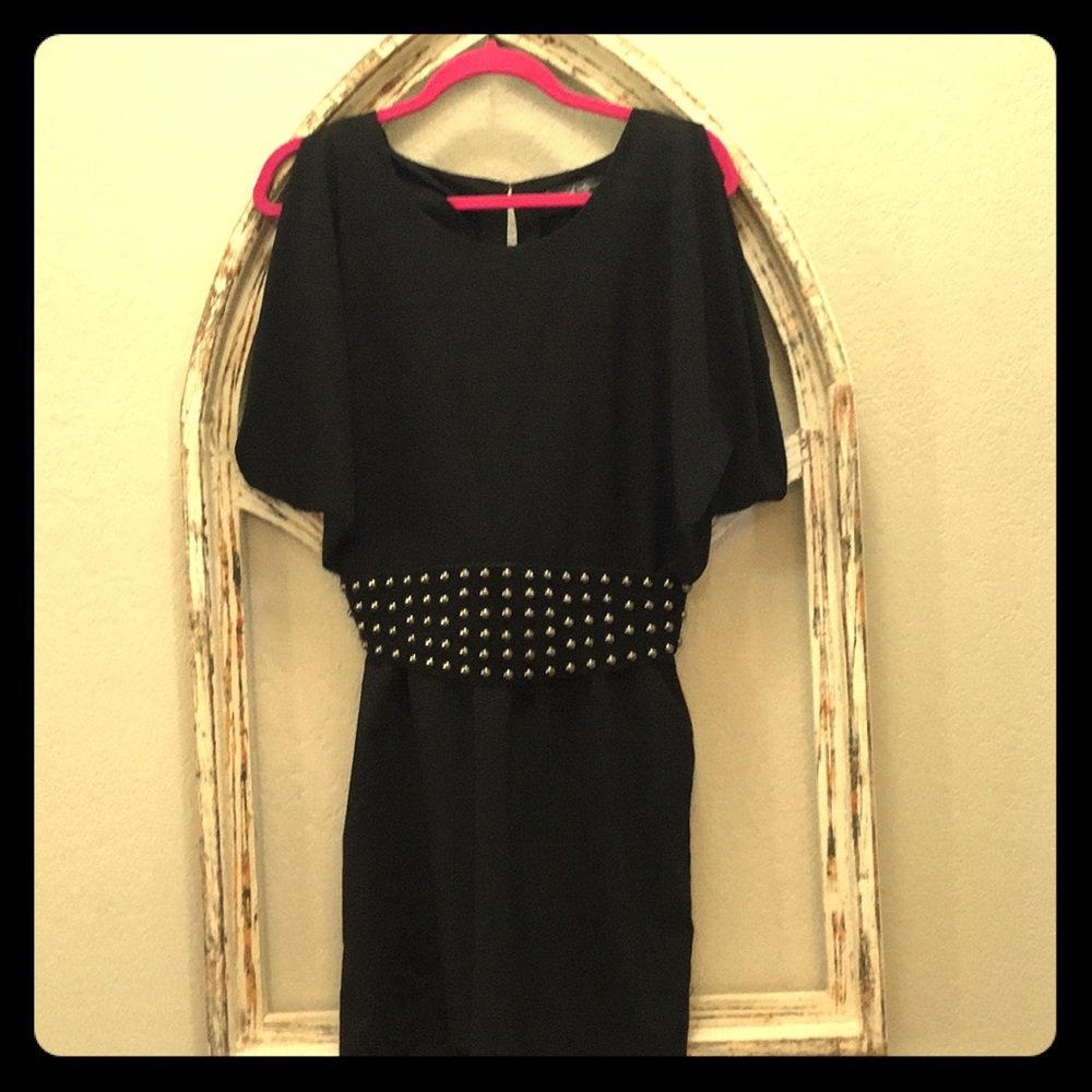 Black mini dress